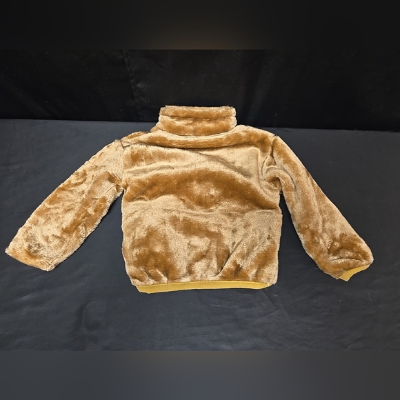 NWOT Size 100 Fits Size 6-12 Months Soft Fleece Zip Up Jacket With Pockets Brown - Picture 2 of 6